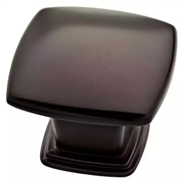Franklin Brass 1 1/5 inch Soft Square Knob in Dark Oil Rubbed Bronze Set of 10