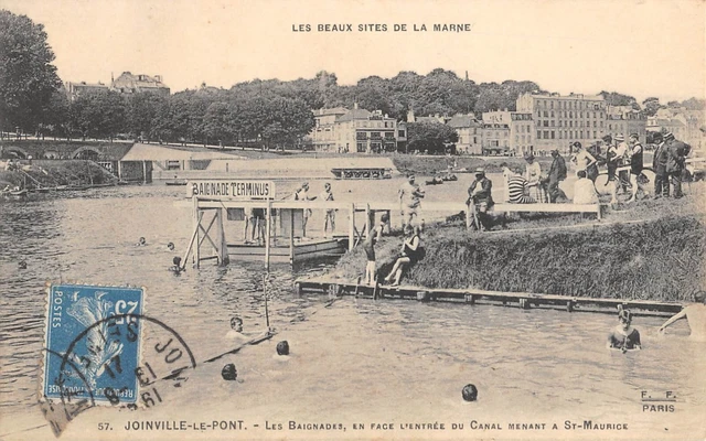 Cpa 94 Joinville Le Pont / Les Bainades