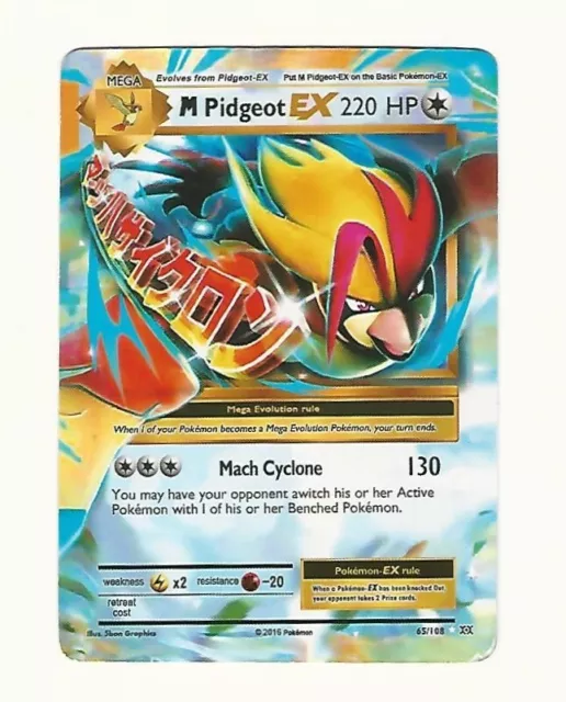 Carte Pokemon M PIDGEOT /65/108 EX 2016