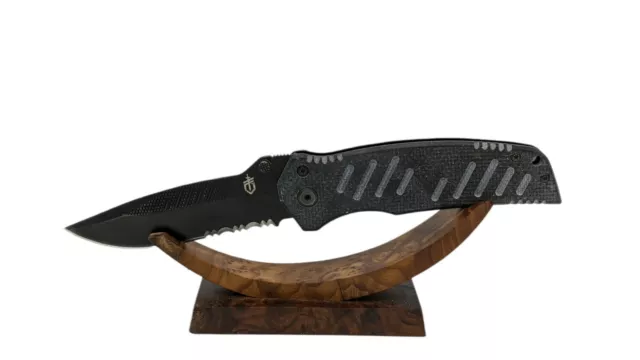 Gerber Swagger 4661014A Black Single Blade Locking Knife! NICE!