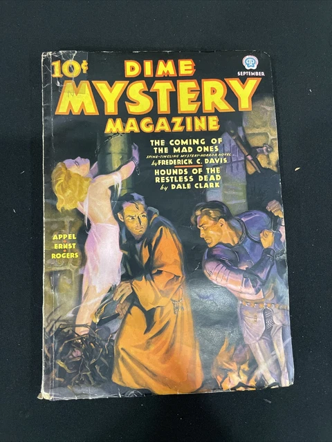 Dime Mystery Magazine September Pulp Magazine Holy Grail Rare Key