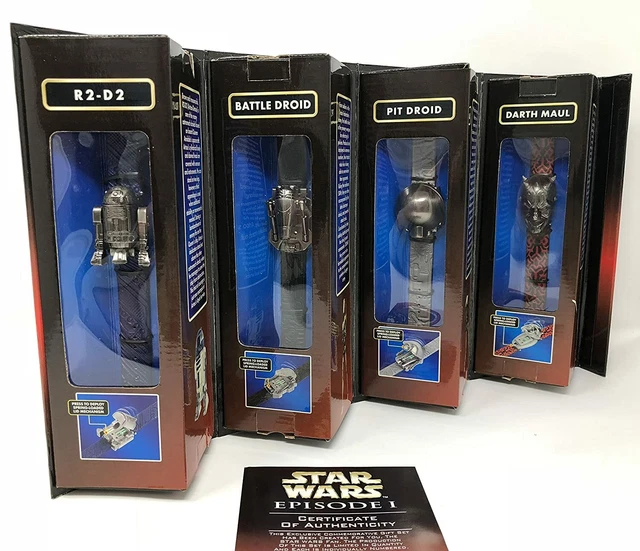 4 SET DIE CAST Watch Collection Montres Star Wars Episode I Hope