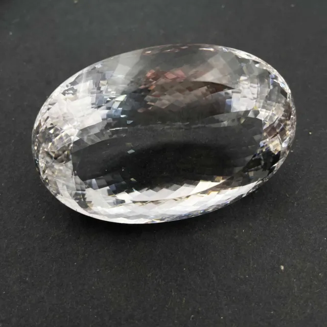Natural Crystal Quartz Oval Cut Flawless Loose Gemstone 42 64 MM 544 CT