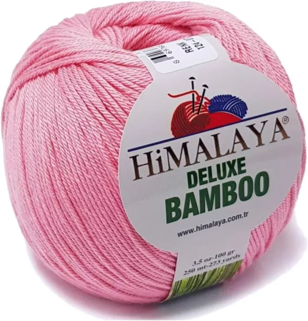 Himalaya Deluxe Bamboo Wolle Strickgarn 60% Bambus 40% Baumwolle 100gr