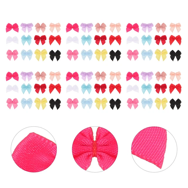 250pcs     Mini Satinband Bögen DIY BICK BOUPS NEWING BAYS BOWEN DEKRAGE FÜR WIL