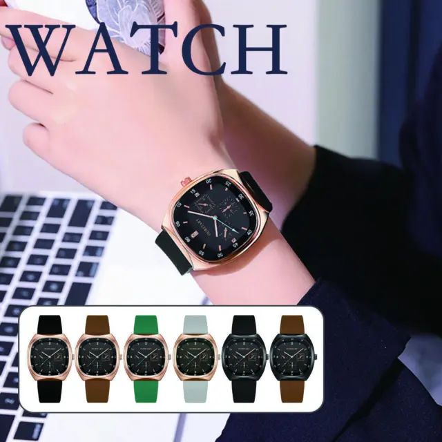 Unisex Casual Watches Silicone Band Fashion Watches H7E8
