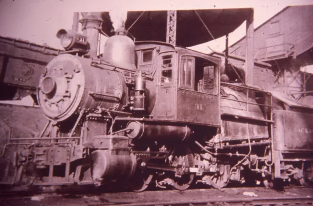 Duplicate Railroad Train Slide Delaware Lackawanna Western 0-6-0 #31 1936 NY