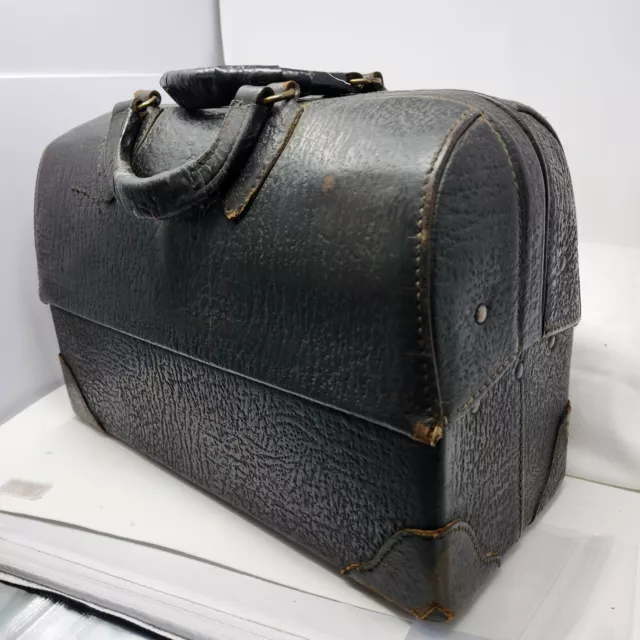 Vintage 1940s Leather Doctor’s Medical Bag Leather Rare
