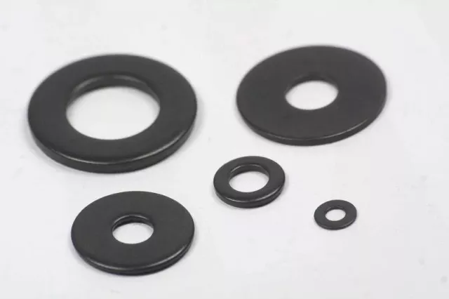 Black Stainless Steel Flat Washers