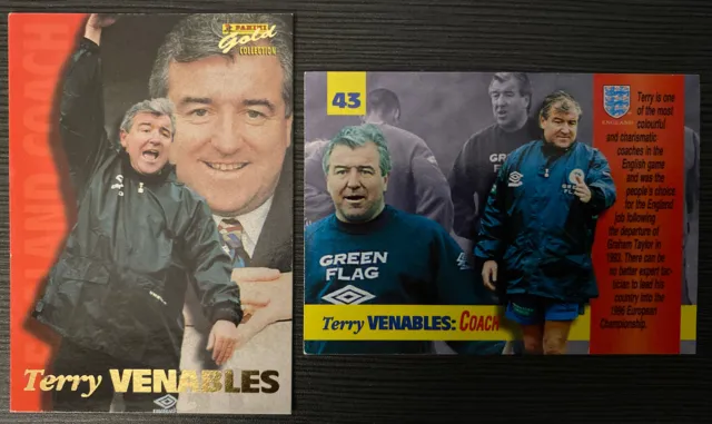 Panini Gold Football Trade Card Terry Venables England #43