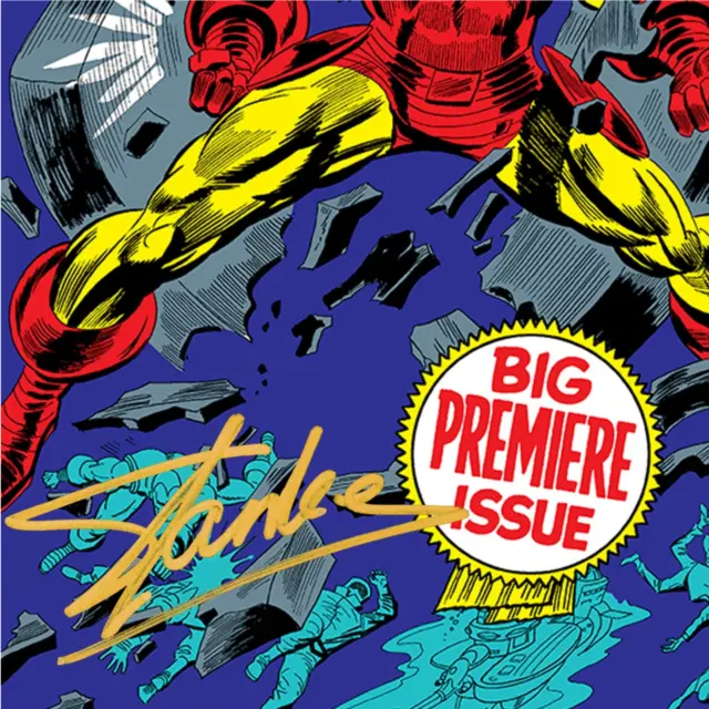 SIGNED Robert Downey Jr + Stan Lee THE INVINCIBLE IRON MAN #1 !!! 3