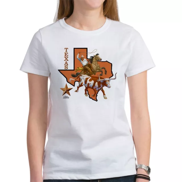 CafePress Texas Cowboy & Longhorn Women's T Shirt Women's T-Shirt (54129666)