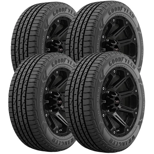 (QTY 4) 265/50R20 Goodyear Wrangler Steadfast HT 107H SL Black Wall Tires
