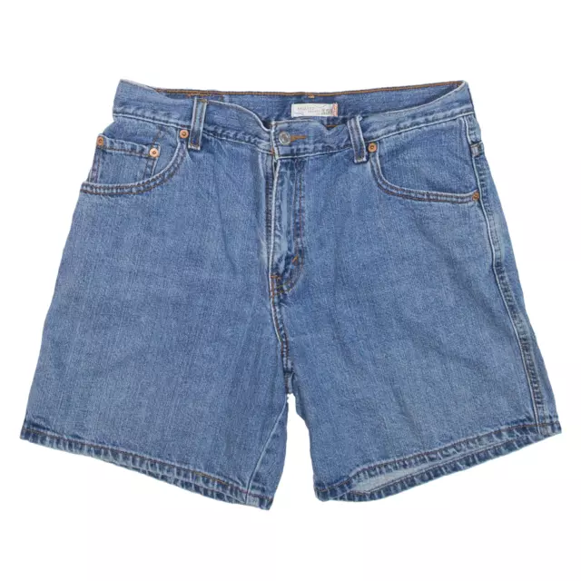 LEVI'S 550 pantaloncini denim da donna blu rilassati XS W28