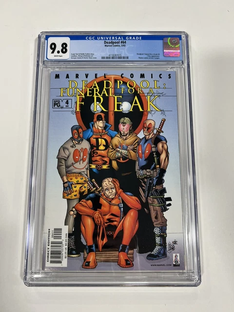 Deadpool 64 Cgc 9.8 White Pages Marvel Comics 2002