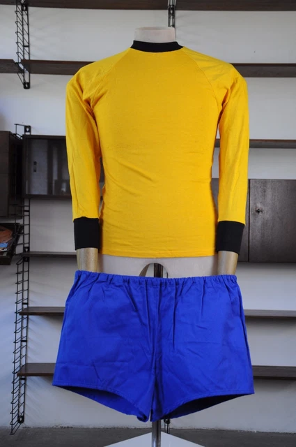 VEB Ready-Made GDR Trackies GDR D6 Blue 80er Shorts M True Vintage 80s Blue