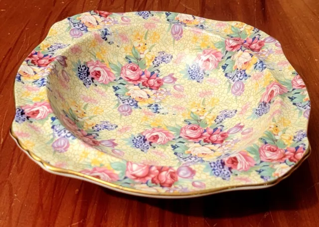 1995 Royal Winton Grimwades Yellow Chintz 7" Cereal Bowl(s) Excellent Multiples 2