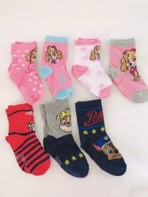 NEW 2 Pairs Girls Boys Children Kids Cute Paw Patrol short Cotton shoes Socks