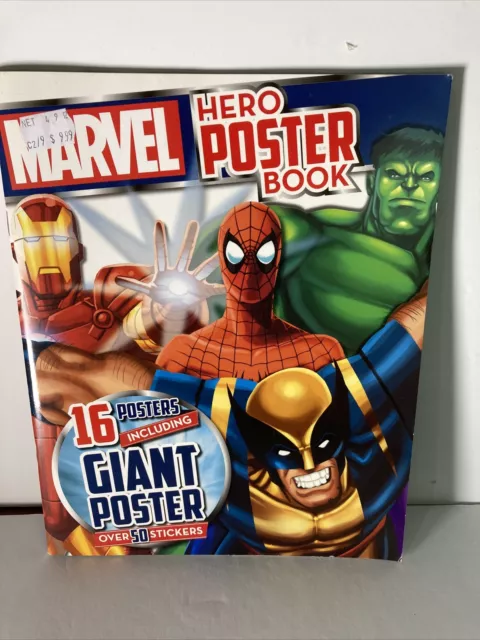 Marvel Hero (Super Heroes) Poster Book (50+ Stickers, 16 Posters & Fun Facts)