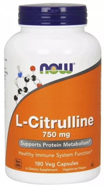 NOW Foods Citrulline L-Cytrulline 750mg 180 vcaps