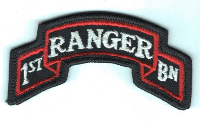ARMY PATCH: 1ST Ranger Battalion - scroll, merrowed edge, modern £7.21 ...