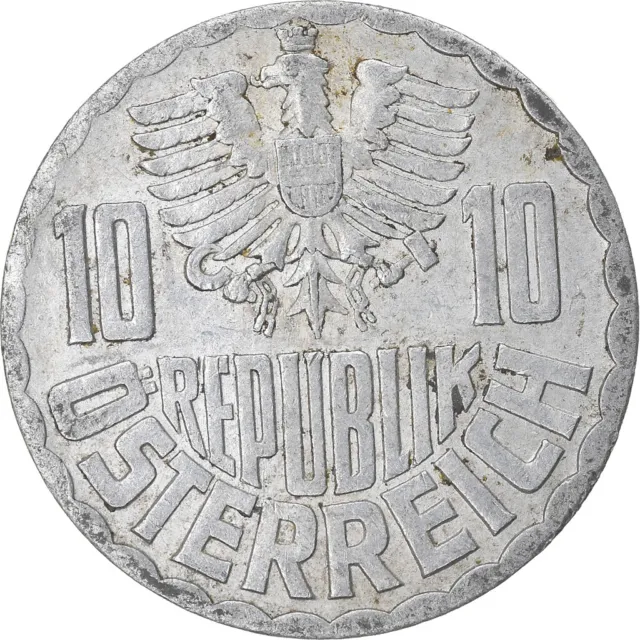 [#822206] Coin, Austria, 10 Groschen, 1961, Vienna, EF, Aluminum, KM:2878