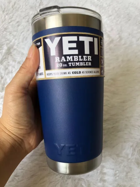 YETI Rambler Nordic Navy Blue 20 oz Travel Mug with Stronghold Lid