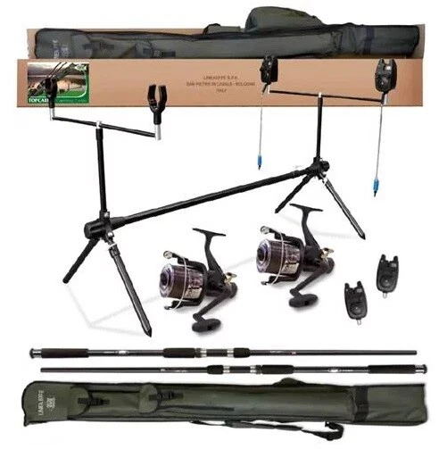 Lineaeffe Karpfen Angel Set Top Carp Combo 2 Komplettset 2 Ruten 2 Rollen uvm.