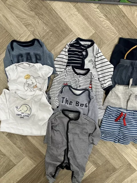 Large bundle Baby Boys Clothes 0-3 months