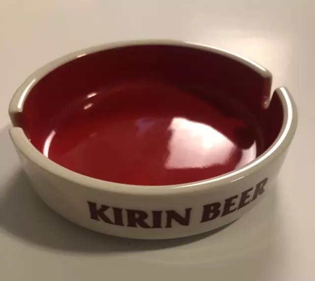 Kirin Beer Vintage Collectible Ashtray - Made in Japan SAKURA