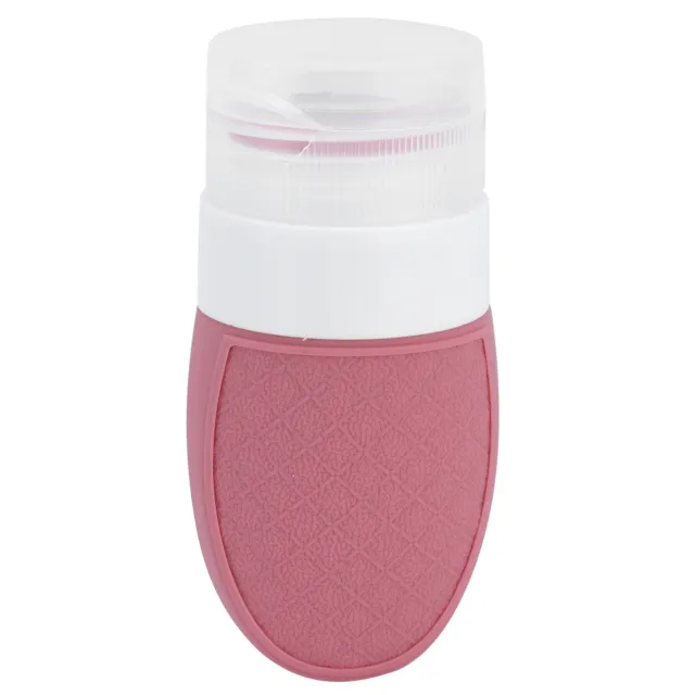(Pink)Refillable Bottle Silicone Lotion Travel Bottles Set Portable Shampoo