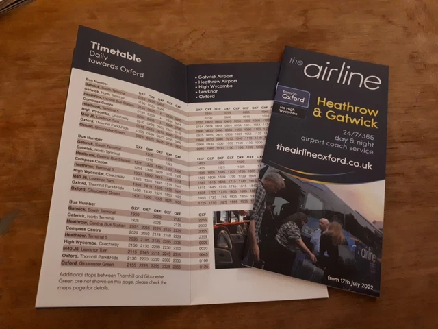 Airline Bus Timetable Oxford _ The Airline Oxford Airport Timetable ...