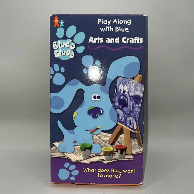 Blues Clues Arts and Crafts (VHS 1998) Nick Jr Nickelodeon Steve Orange RARE HTF