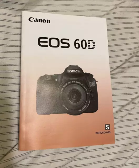 Canon Eos 60D Digital Camera Owners Instruction Manual -Spanish Text Only