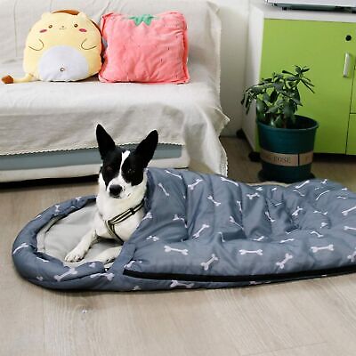 44''x28'' Dog Sleeping Bag Waterproof Soft Warm Bed Puppy Cat Mat Camping Winter
