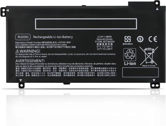 RU03XL L12791-855 Battery for HP Probook X360 11 G3 G4 G5 G6 440 G1 Series