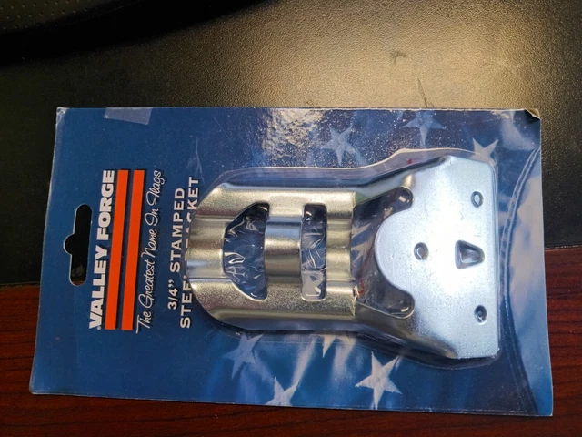 NEW Valley Forge 3/4" Stamped Steel Flag Pole Bracket