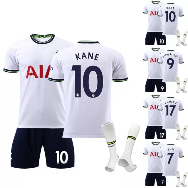 Kit de entrenamiento de fútbol americano en casa Tottenham Hotspur 2022/23 para niños niños niños conjunto de chándal 3