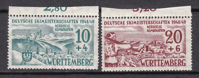 (T 415) Französische Zone, Württemberg, Nr. 38/39**