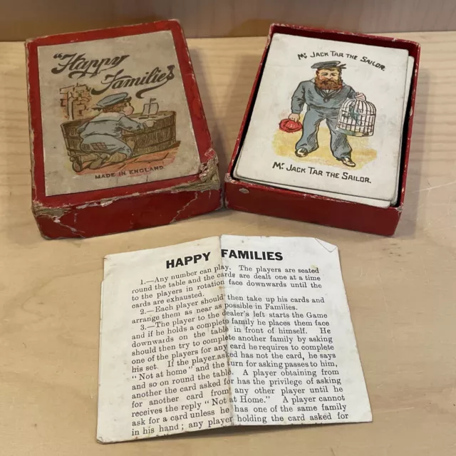 Vintage Happy Families card game Glevum series