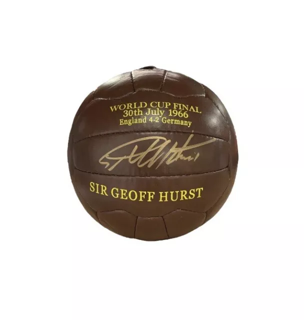 England 1966 Geoff Hurst Football size 5 signed AFTAL  Dealer Coa