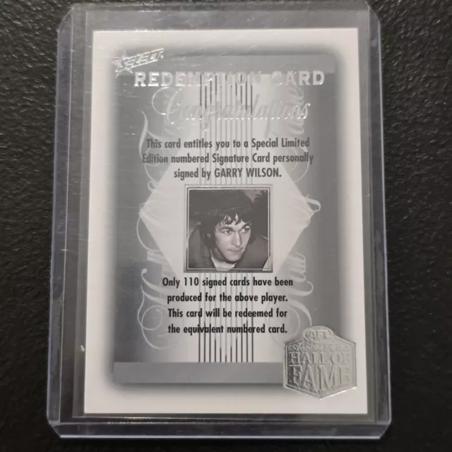 2024 AFL LEGACY Ultimate Hall Of Fame Inductee Signature Garry Wilson