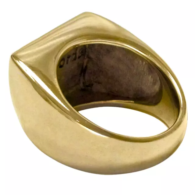 Grande bague corbeau en bronze - bannière Odin dieu viking nordique bijoux Asatru 3