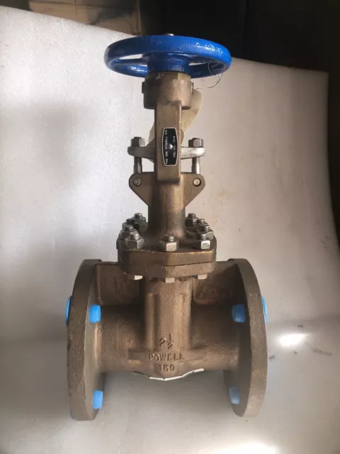 powell 2 1/2 in brass gate valve flgd end