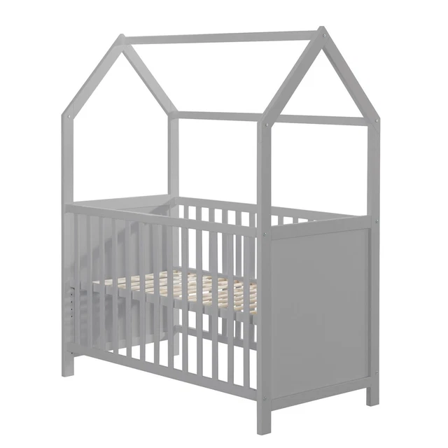 Roba Kids Hausbett Kinderbett Spielbett Babybett 60x120 cm Taupe TOP
