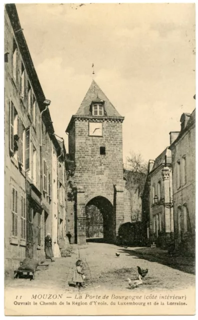 MOUZON. La porte de Bourgogne . côté intérieur