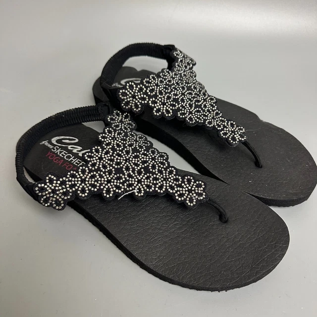 Skechers cali beaded hot sale slider sandal