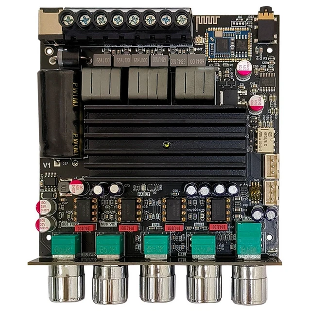 Carte Amplificateur Audio Bluetooth 2.1 Canaux ZK-MT21 - 50W+100W, Entrée AUX - Pour Haut-parleurs DIY, Home Cinéma