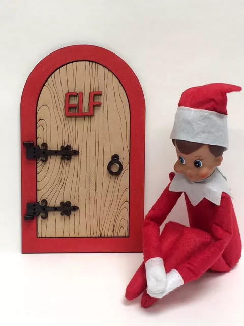 Large 3D Opening Elf Door for wall mounting above skirting board or on the shelf 3