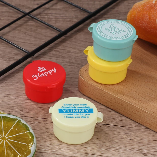 1 pieza mini botella de salsa caja ensalada de dibujos animados salsa de tomate contenedor accesorios bento y
